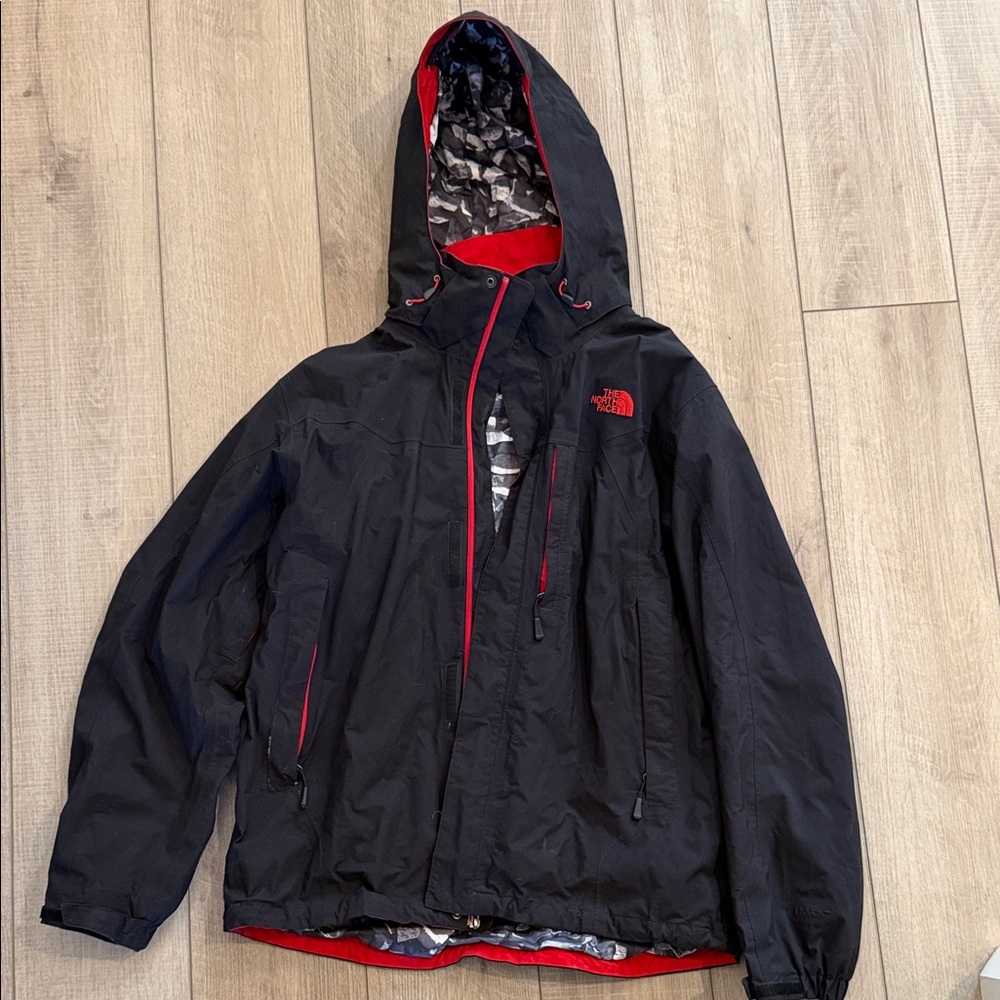 The North Face Men's Black and Red Performance Jacket